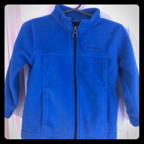 NEW! Columbia Toddler Boys Fleece Blue Jacket Coat Full Zip Size 12-18 /& 18-24